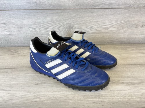Adidas kaiser blue leather - kaiser,